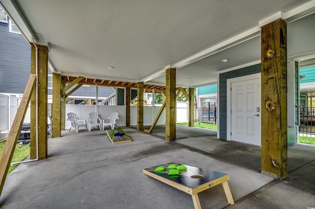 view of patio / terrace with fence