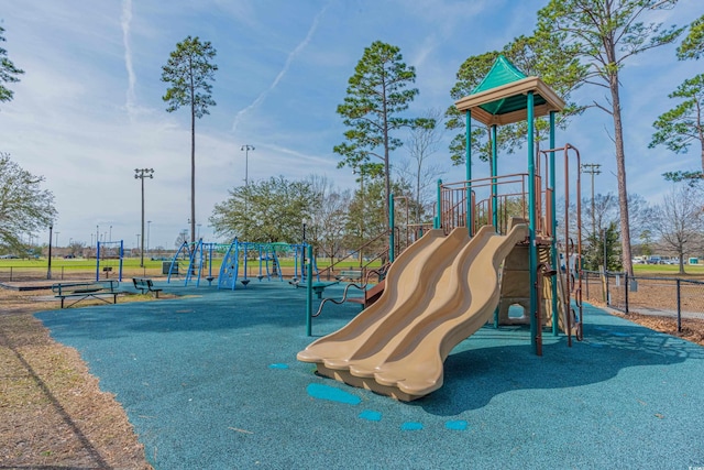 view of jungle gym