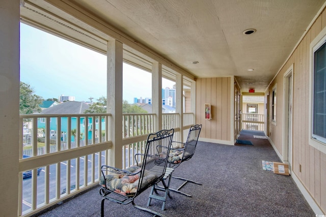 view of sunroom / solarium