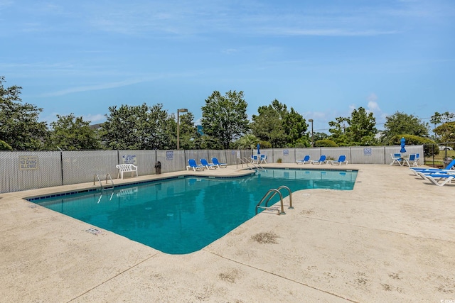 view of pool