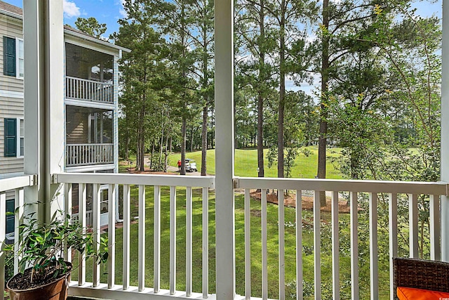 view of balcony