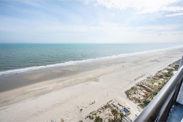 property view of water with a view of the beach