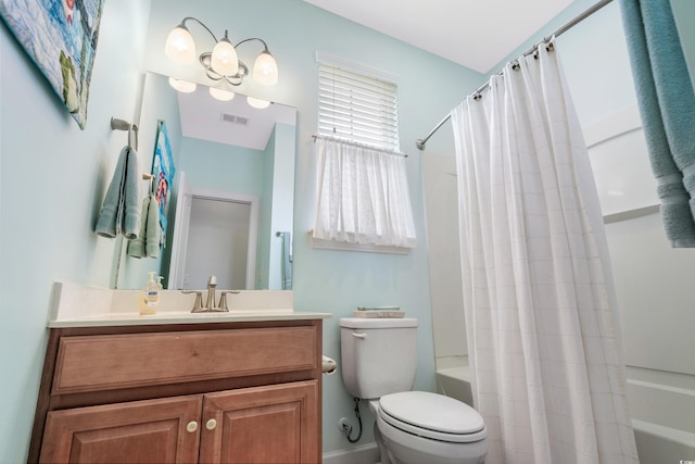 1433 Beaumont Way, Myrtle Beach, SC 29577 - bathroom with shower / tub combo, toilet, and vanity