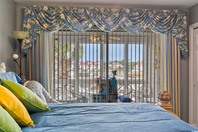 bedroom with access to outside