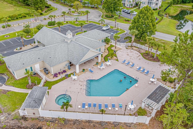 242 Sun Colony Blvd Unit 101, Longs, SC 29568 - bird's eye view of a pool area and a large body of water