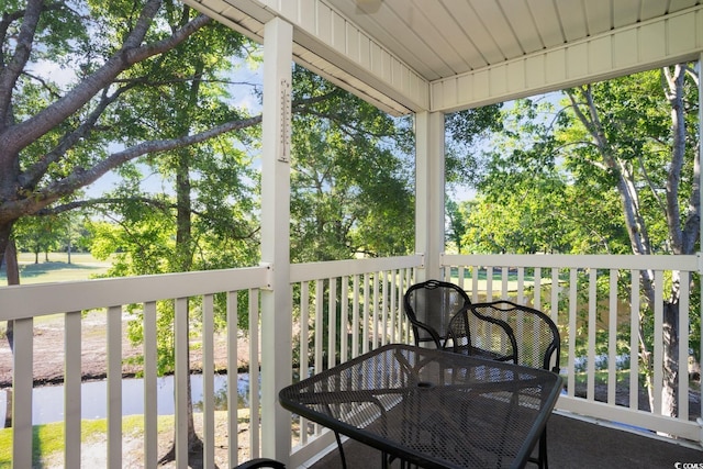 view of balcony