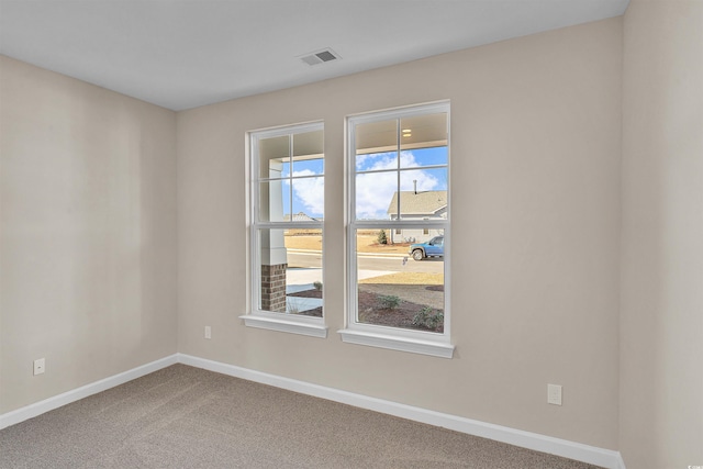 empty room with carpet floors