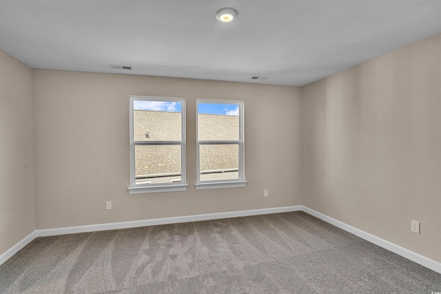 view of carpeted empty room