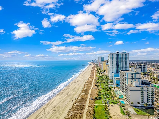 water view with a beach view