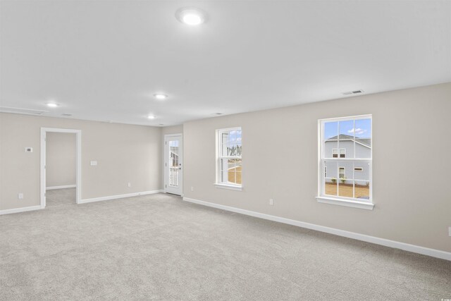 view of carpeted empty room