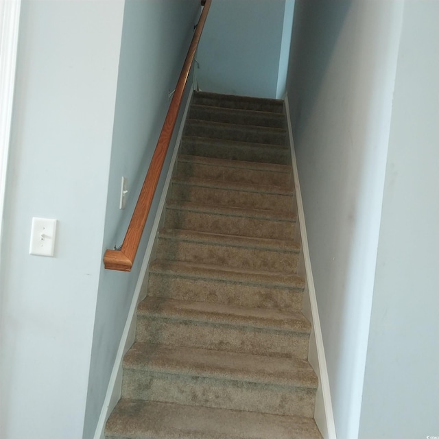 stairs with carpet