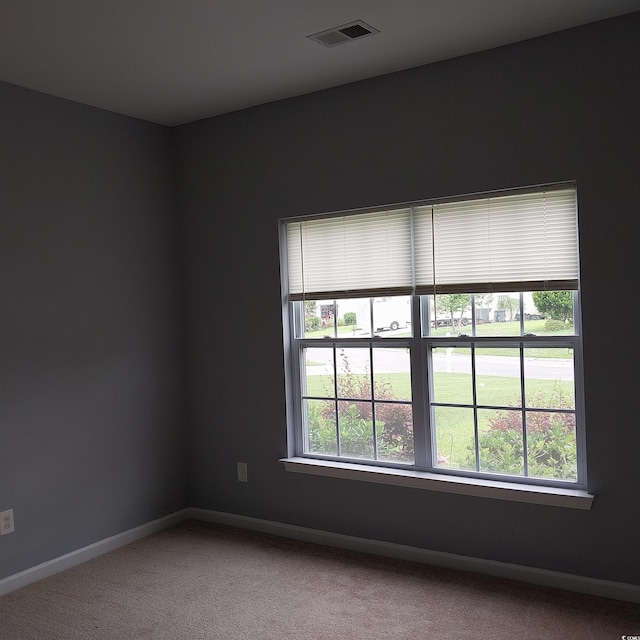 view of carpeted empty room