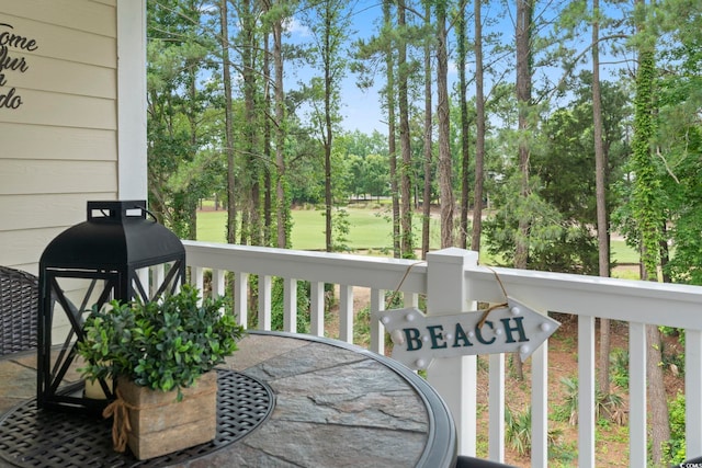 view of balcony