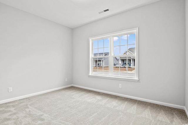 view of carpeted empty room