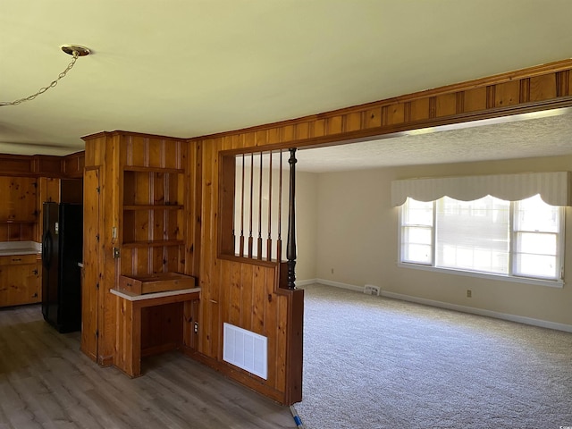 4155 Pinewood Dr, Mullins, SC 29574 - interior space with black fridge