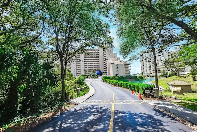 view of street with a view of city