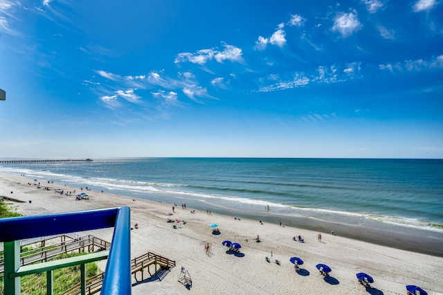 water view with a beach view