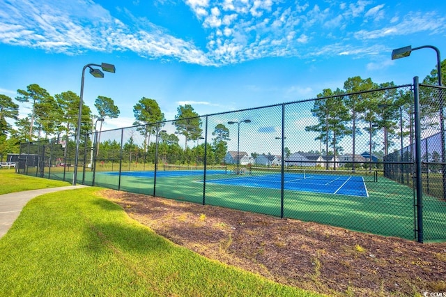 view of tennis court