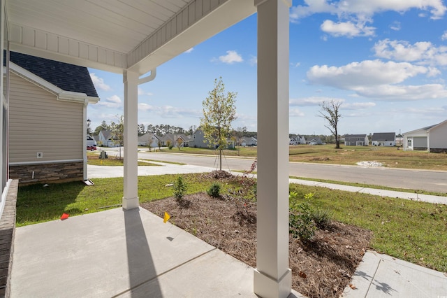 view of patio with covered porch