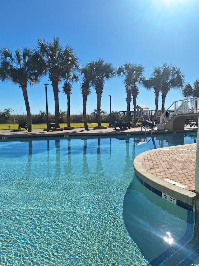 view of pool