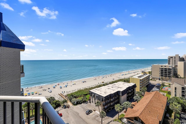 water view featuring a view of the beach