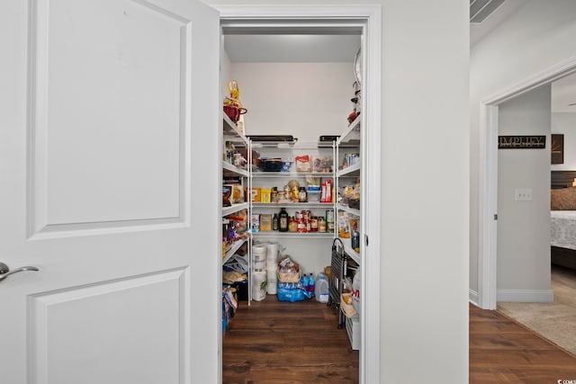 view of pantry