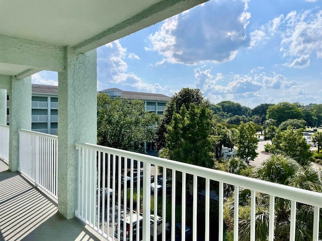 view of balcony