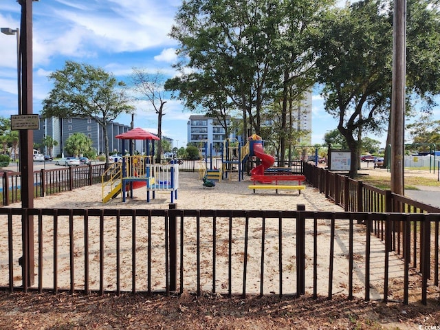 view of jungle gym