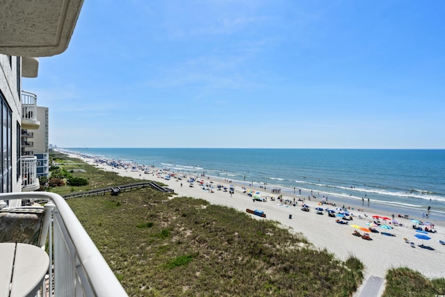 water view featuring a view of the beach