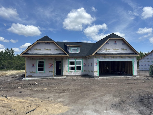 property under construction featuring a garage