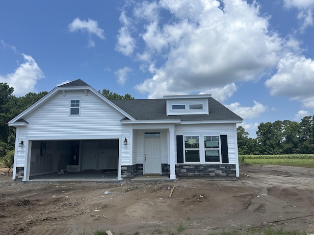 view of front of home featuring a garage