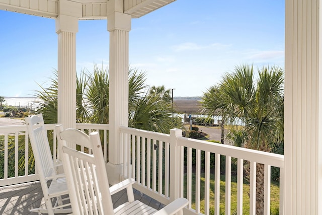 view of balcony