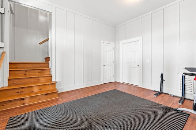 interior space featuring light wood-type flooring