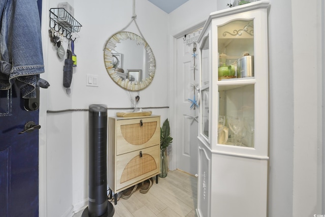 bathroom featuring hardwood / wood-style floors