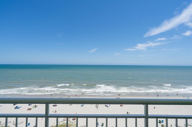 water view featuring a view of the beach