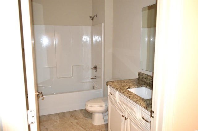 35 Delray Dr Unit 2-C, Murrells Inlet, SC 29576 - full bathroom featuring toilet, vanity, shower / bathtub combination, and tile patterned floors