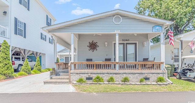 6001-5240 S Kings Hwy, Myrtle Beach, SC 29575 - view of front facade featuring covered porch
