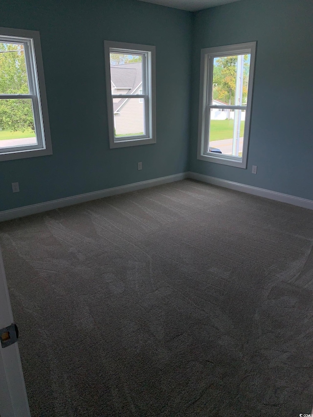 view of carpeted empty room