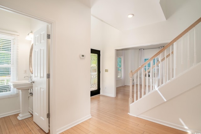 interior space featuring hardwood / wood-style flooring