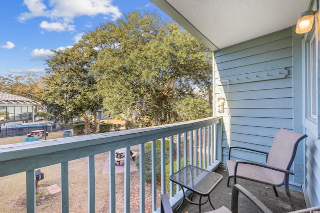 view of balcony