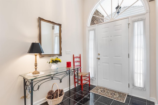 foyer entrance with a healthy amount of sunlight