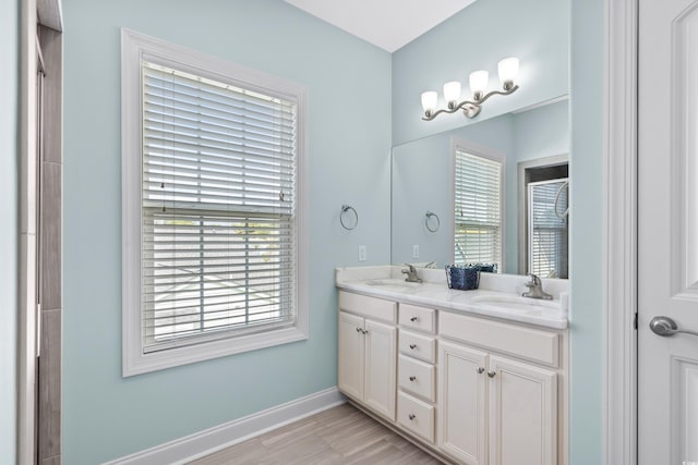 bathroom featuring vanity