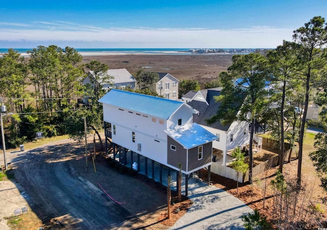 189 Brown Pelican Loop, Pawleys Island, SC 29585 - aerial view of property and surrounding area featuring a nearby body of water