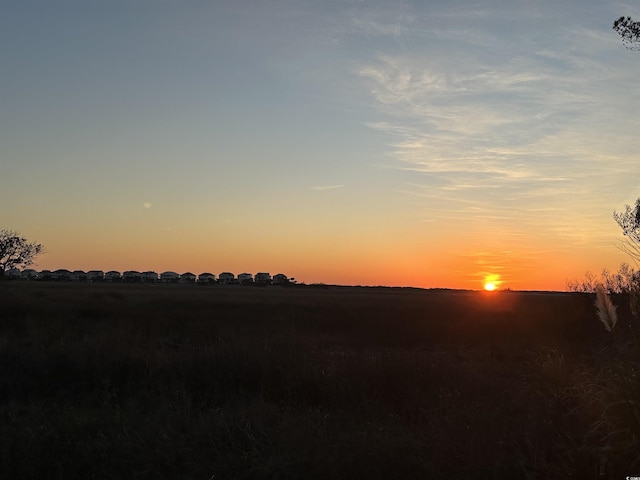 view of nature at dusk
