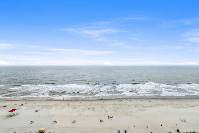 water view featuring a beach view