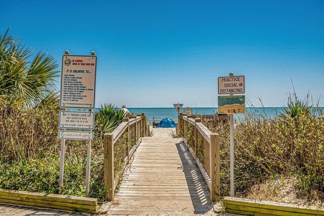 1207 S Ocean Blvd Unit 50606, Myrtle Beach, SC 29577 - view of property's community featuring a water view