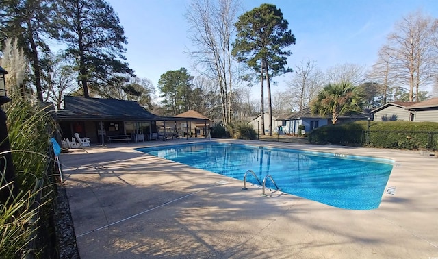 view of pool with a patio area