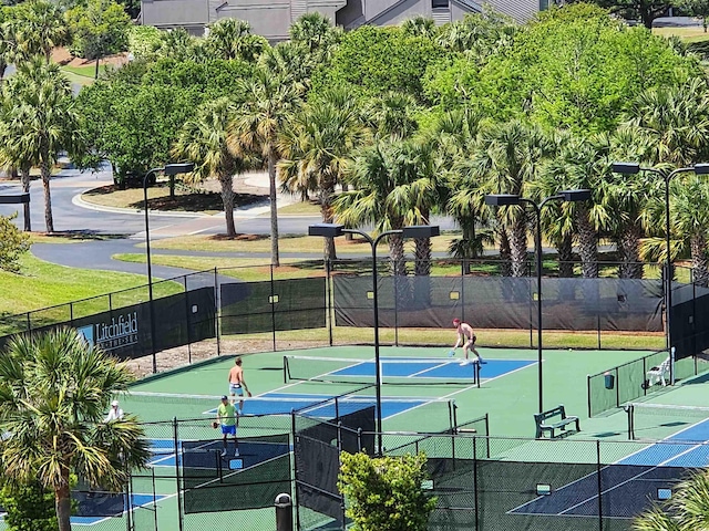 view of tennis court