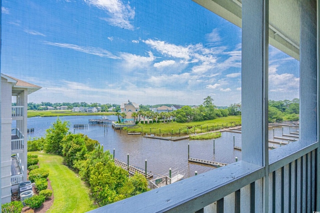 property view of water