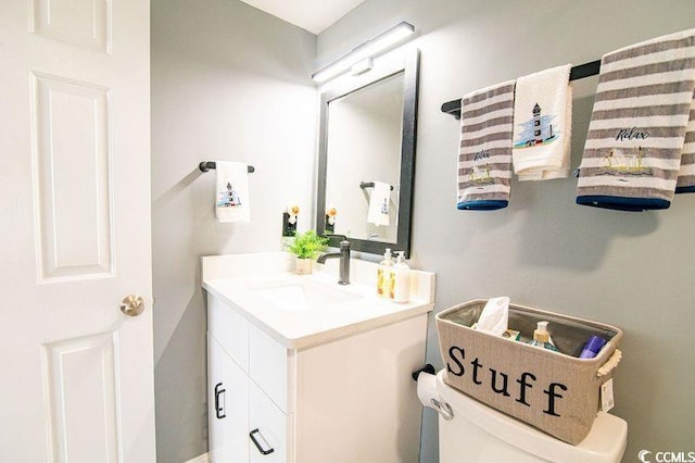 5800 N Ocean Blvd Unit 705, North Myrtle Beach, SC 29582 - half bathroom with vanity and toilet